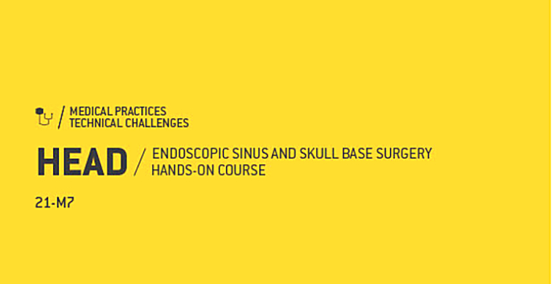 Marque na agenda: &quot;Endoscopic sinus and skull base surgery hands-on course&quot;